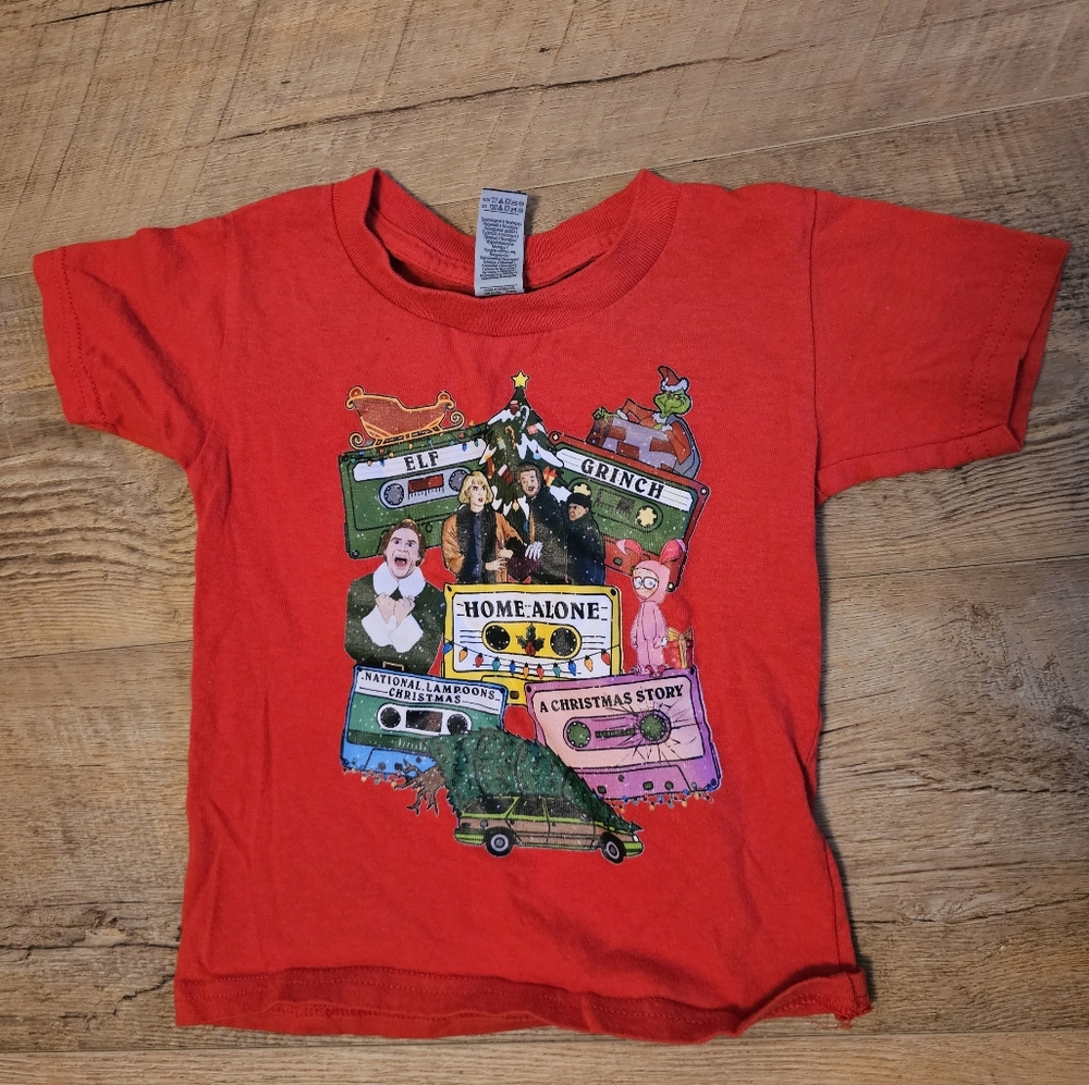 Boys favorite Christmas movies Tshirt. 3T.